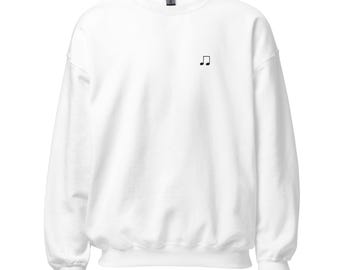 Sweatshirt mit Musiknoten (Unisex)