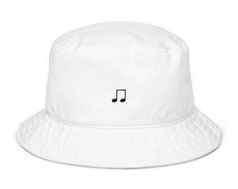 Bio-Bucket-Hat mit Musiknoten