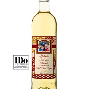 Custom Wine Labels Full Wrap Around Wine Stickers Brand - Etsy