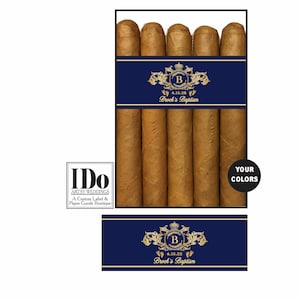 Baby Cigar Bands - Custom Printed for you -  Cigar Labels for Baptism - New Baby Classy Cigar Bands - your colors