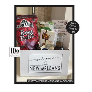 Welcome Hotel Snack Carton - Late night takeaway boxes - 6 Section Box & Label - Travel Welcome Box  - 6 openings to fill - 10 cartons