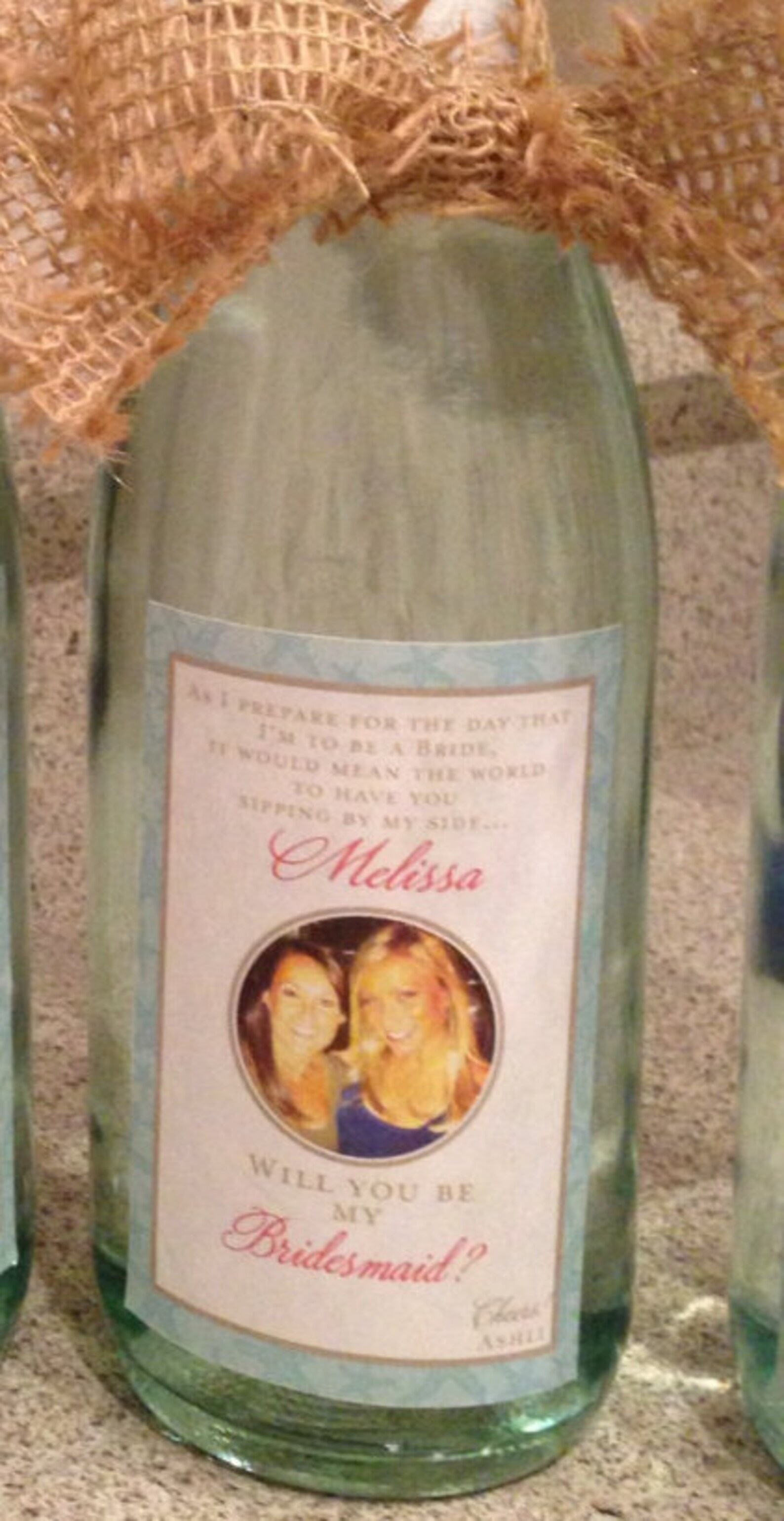 Wine Bottle Labels Wine Labels Customizable Bridesmaid - Etsy