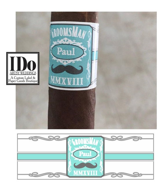 Wedding Cigar Bands Grooms Gift Wedding Party And Groomsmen