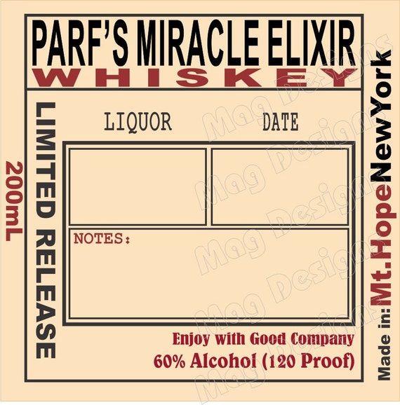 Craft Beer Labels Home Brew Labels Custom Liquor Labels - 