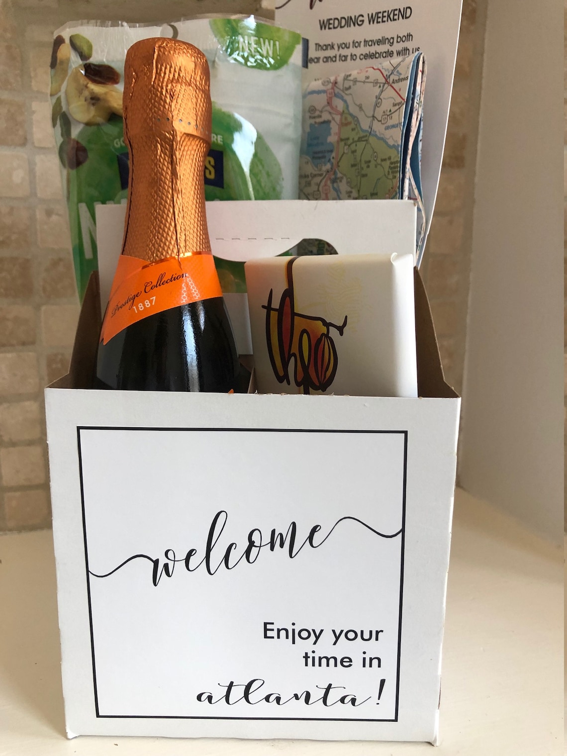 Hotel Gift Custom 4 Section Carton & Label Etsy