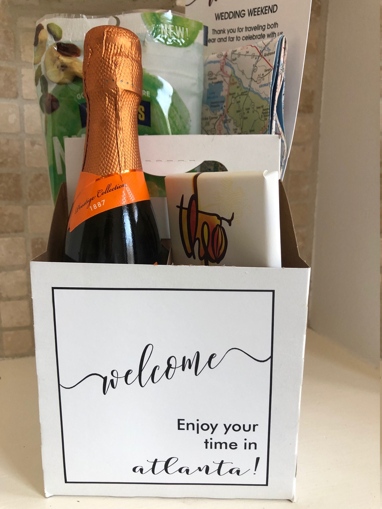 Hotel Gift Custom 4 Section Carton & Label Etsy