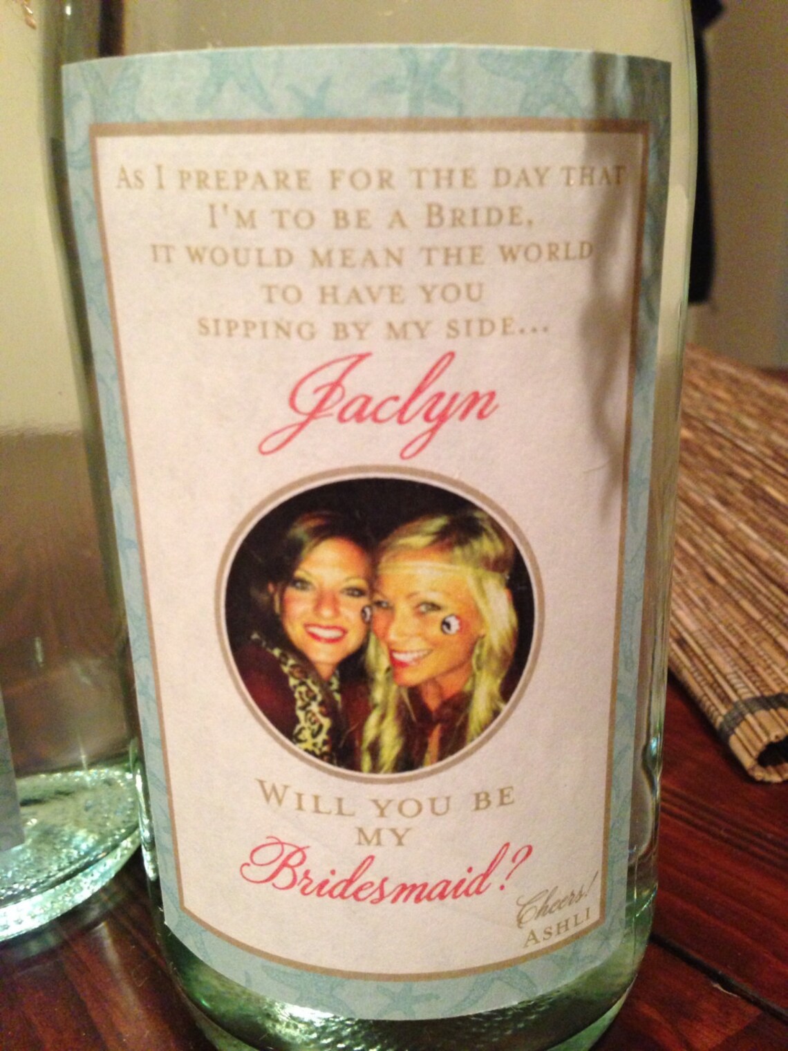 Wine Bottle Labels Wine Labels Customizable Bridesmaid - Etsy