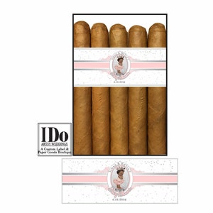 New Baby Girl - Its a Girl Cigar Bands - Baby Shower Bands - Girls & Guys Shower - Your Colors -  Cigar Labels for Mom or Dad - 16 Bands