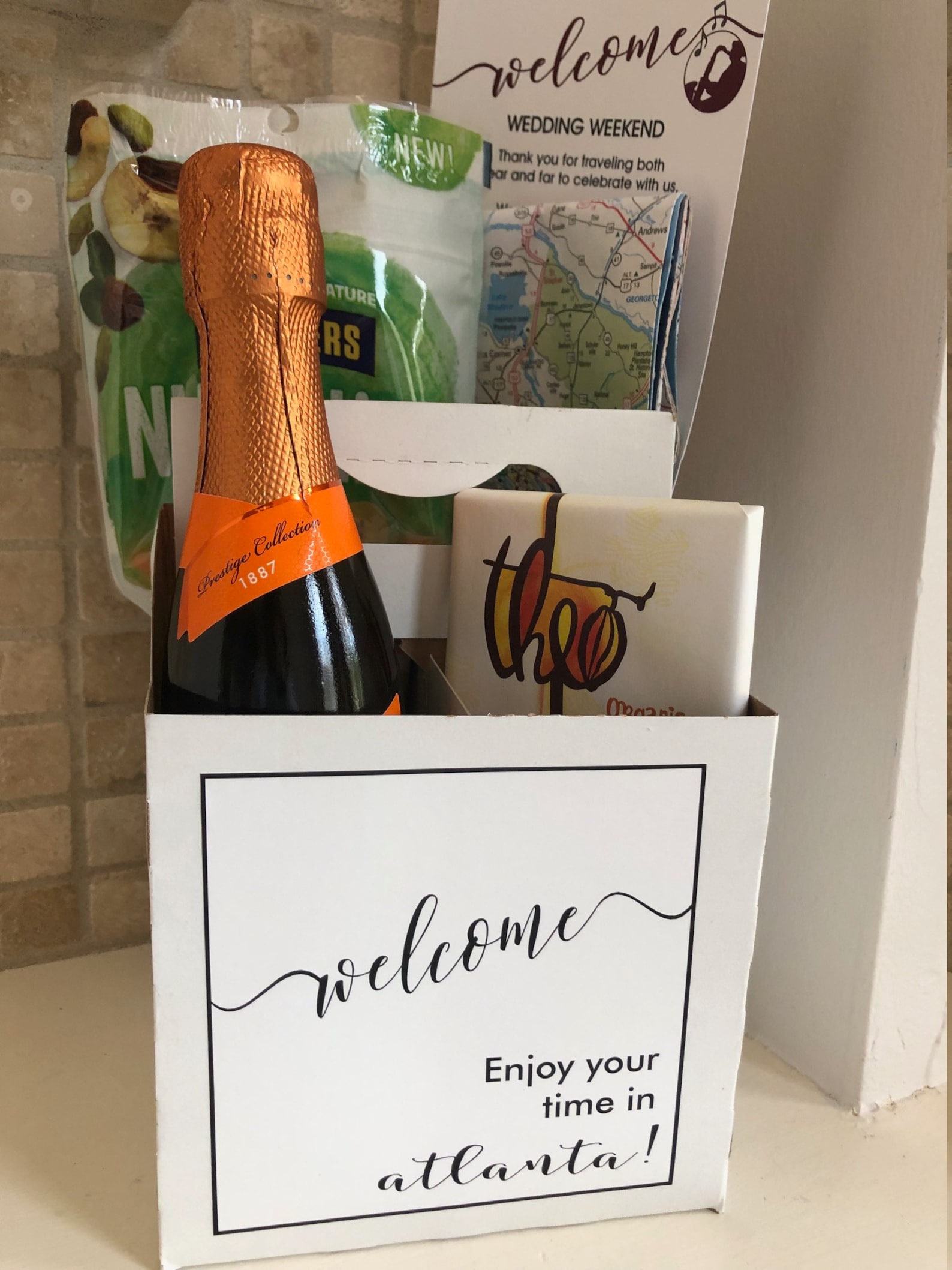 Hotel Gift Custom 4 Section Carton & Label Etsy