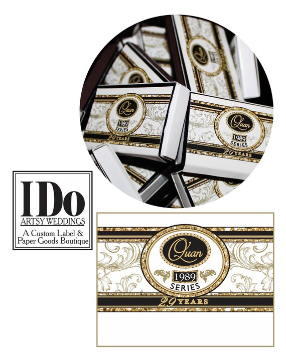Logo Matchbox Stickers Cigar Stickers Custom Match Box Labels