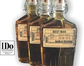 Groomsmen Proposal Flask Labels Whiskey Bottle Labels Craft Liquor Labels Custom Wedding Party Gifts Just the Label