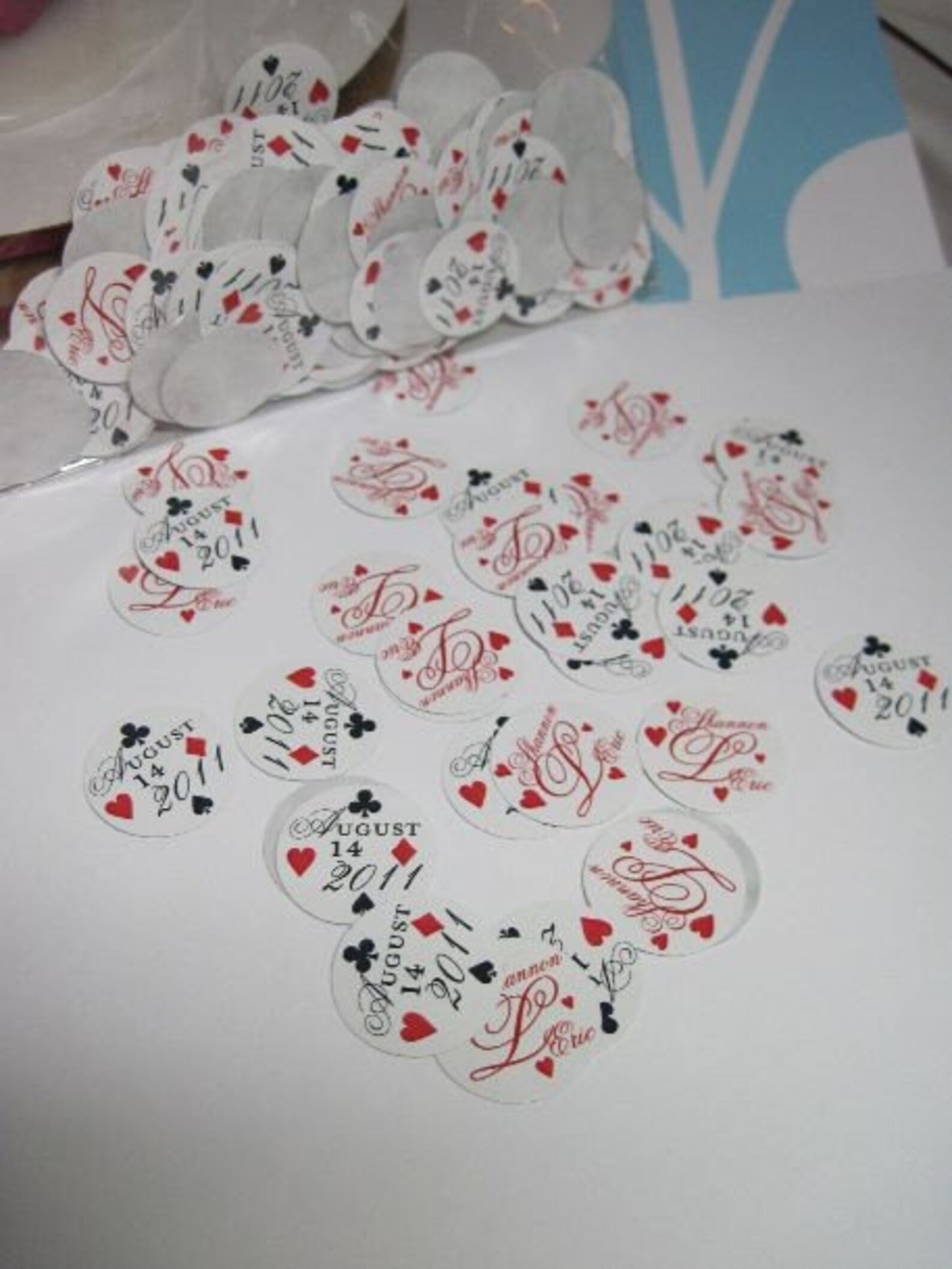 Poker Chip Stickers 88 3/4 inch Custom Round Stickers for Etsy