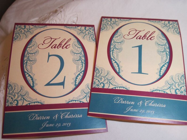 Wedding Table Numbers 15 Table numbers Indian Wedding Tented Table Numbers Customized