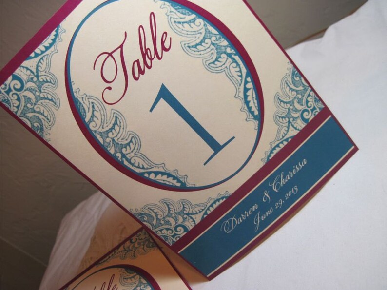 Wedding Table Numbers 15 Table numbers Indian Wedding Tented Table Numbers Customized
