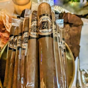Birthday Cigar Wrapping Labels for Cigar Bars - Any Birthday Year Cigar Bands - Custom Printed for you - Classy Cigar Bands - your colors