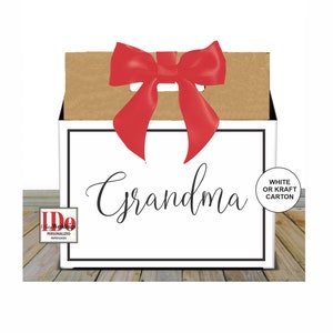 Personalized Grandma Beer Carrier , Any Name , Friends, Family, loved ones , Complete Gift Wrap , Cute & Simple Personalized packaging