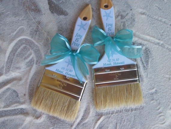 Aqua Beach Wedding Sand Brush for Flip Flops on etsy Il_570xn
