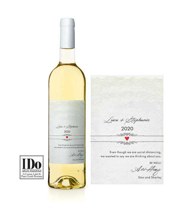 Social Distancing Label Be Well Label Well Wishing Label