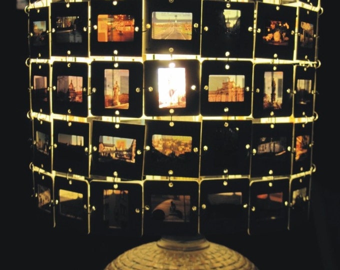 PHOTO SLIDE LAMPSHADE Your Slides or Mine Etsy