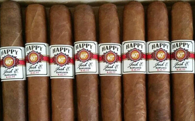 Birthday Cigar Bands 40th Birthday 50th 60th 21st - Etsy