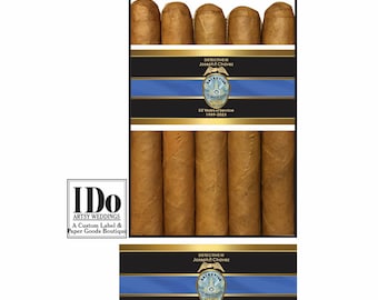 Military Police Retirement Cigar Labels - Retirement Cigar Bands - Cigar Bands for Retirement Party - Custom cigar labels - 8 bands