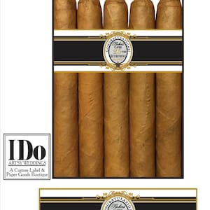 Retirement Cigar Labels - Retirement Cigar Bands - Gold Anniversary - Cigar Bands for Retirement Party - Custom cigar labels