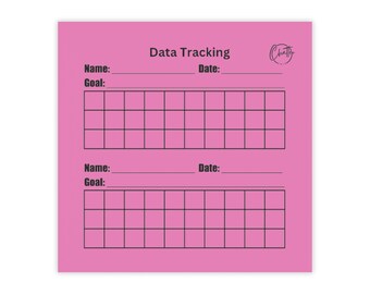 Data Tracking- Sticky Notes, Pink