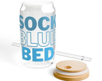 Sock, Blue, Bed- 16 oz