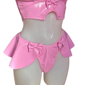 PVC Skirted Thong Handmade Womens Cosplay Outfit