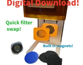 Pre Filter for xTool F2 Laser engraver, Activated Carbon Filtering, Digital Download!