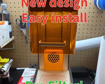 Pre FilterV2 for xTool F2 Laser engraver, Activated Carbon Filtering, Quick Swap