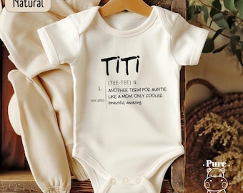 Titi Bodysuit: Aunt's Favorite Toddler Shirt, Aunt Birthday Gift