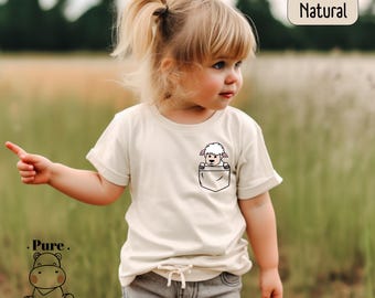 Pocket Sheep Toddler Shirt: Farm Animal Birthday Gift Bodysuit