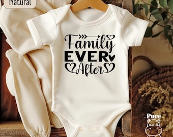 Adoption Day Baby Bodysuit: Family Ever After Matching Outfit