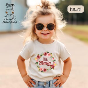 Retro Big Cousin Toddler Shirts, Big Cousin Bodysuits, Baby Bodysuit Gift, Matching Cousin Gifts Toddler, Pregnancy Announcement Big Cousin