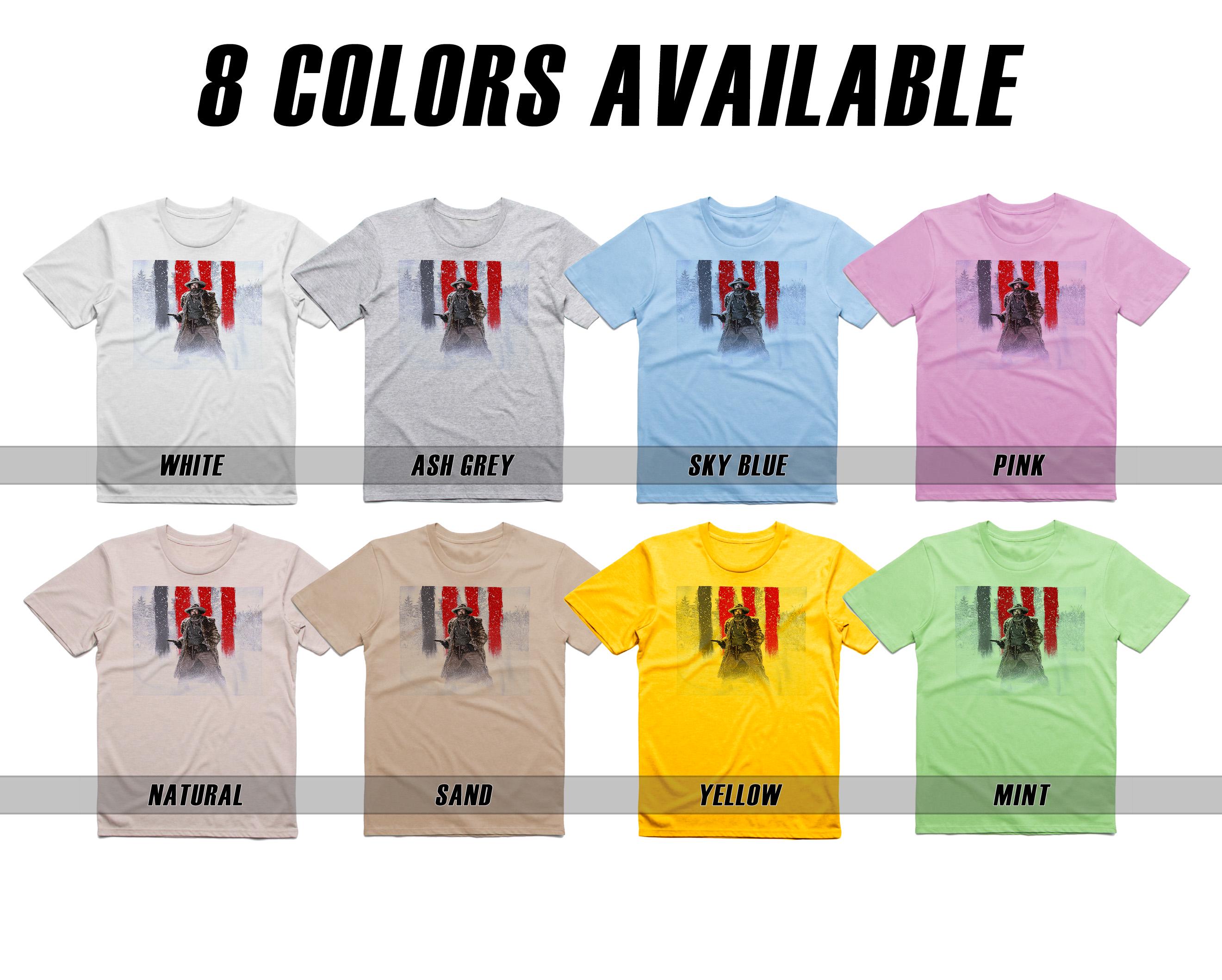 The Hateful Eight V8-V14 Natural T Shirt Movie Poster Retro