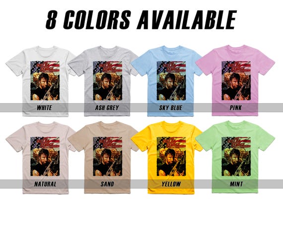 Chuck Norris the Delta Force V1-V4 Natural T Shirt Movie Poster