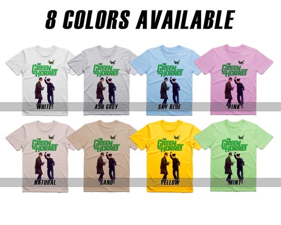 Green Hornet V7 Natural T Shirt Movie Poster Retro Vintage Cotton