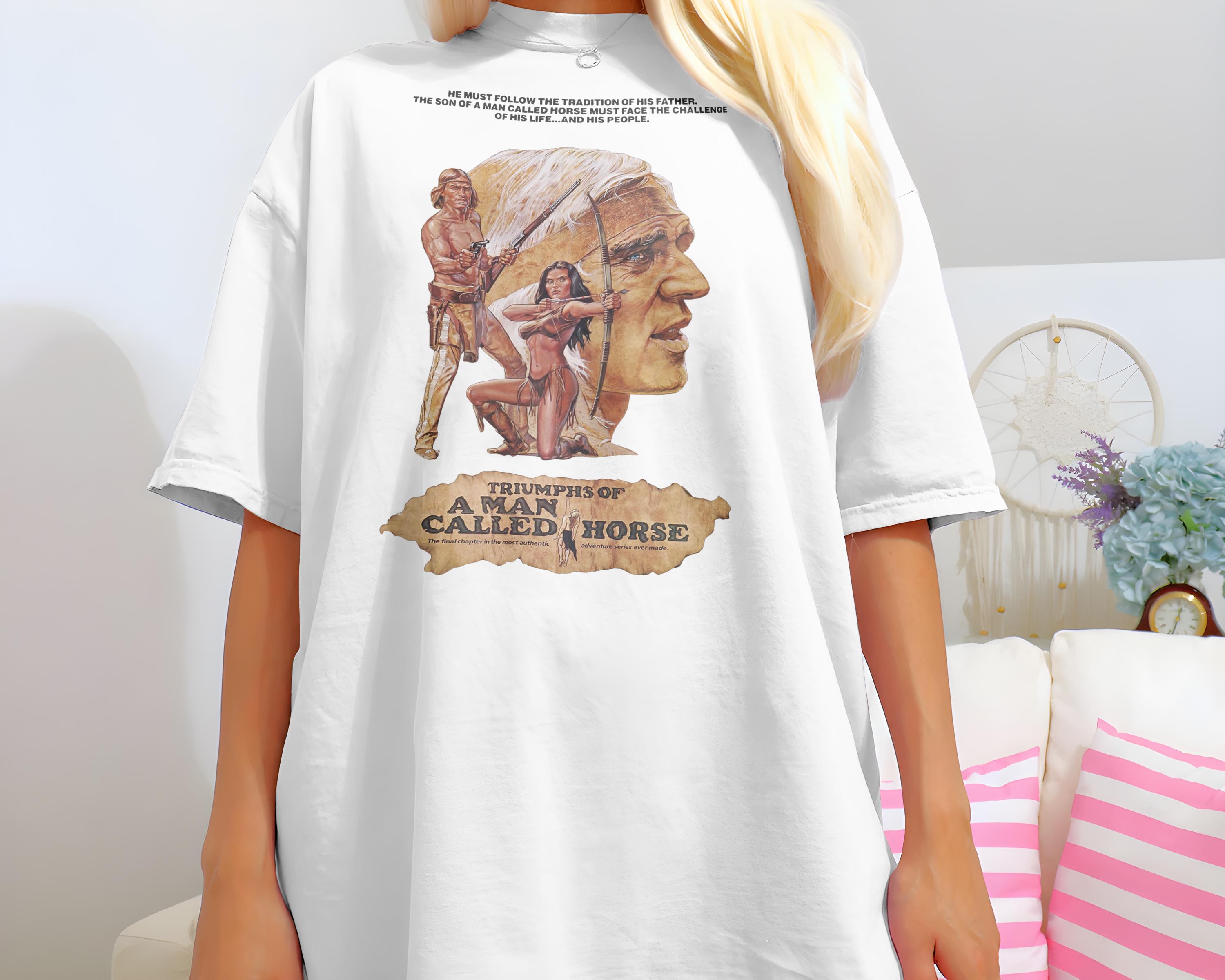 A Man Called Horse V1 Natural T Shirt Movie Poster Retro Vintage 