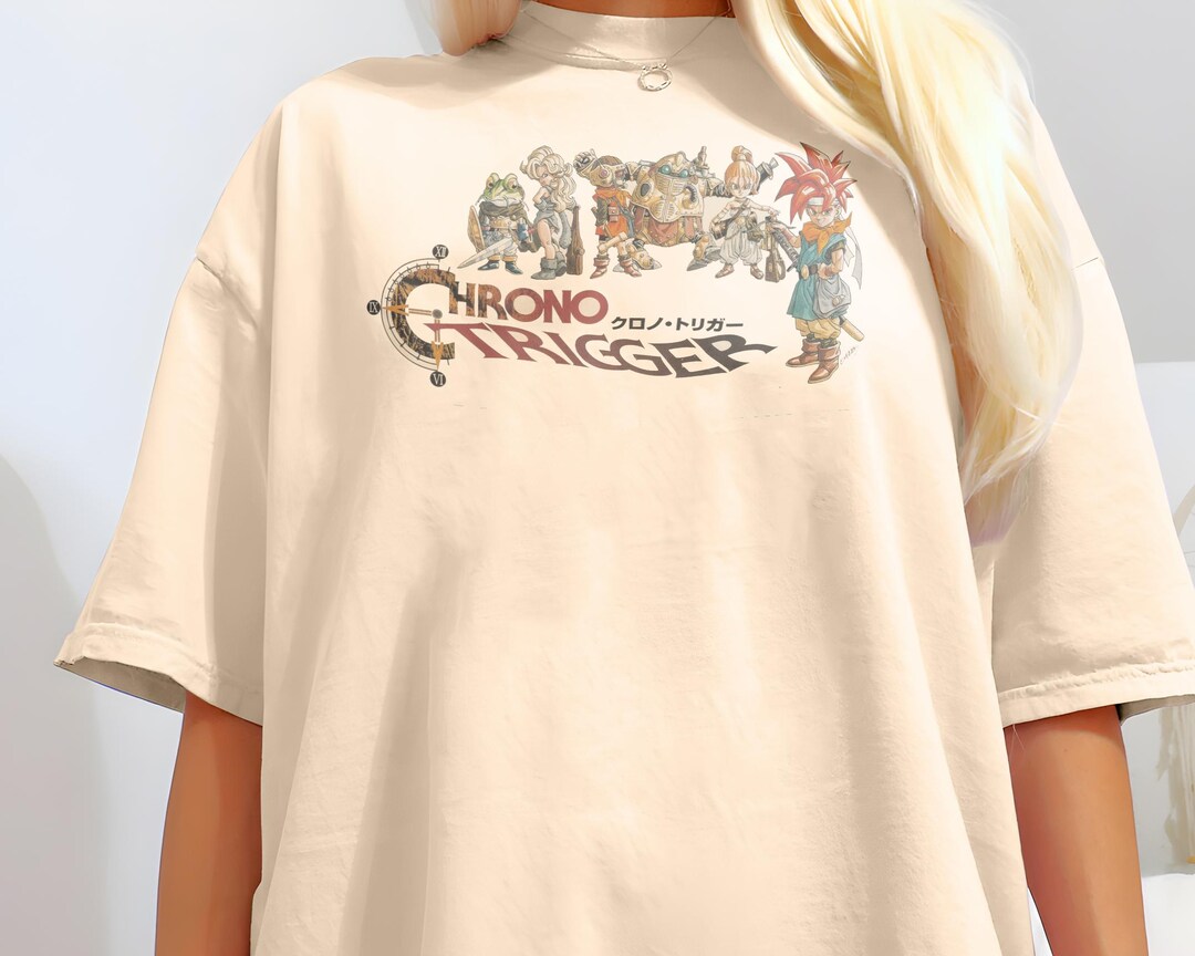クロノトリガー V1 ナチュラル Tシャツ 映画ポスター レトロ