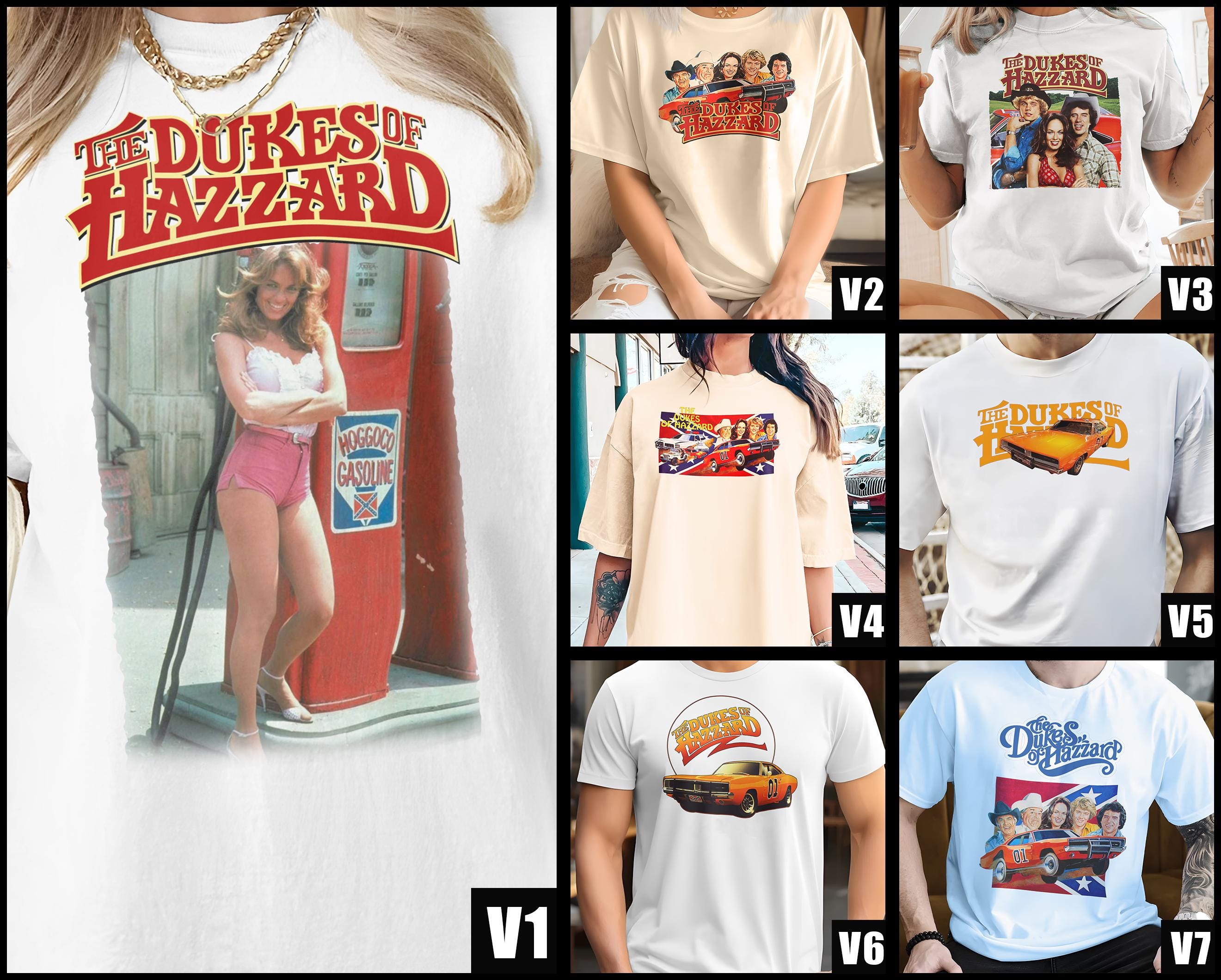 The Dukes of Hazzard V1-V7 Natural T Shirt Movie Poster Retro