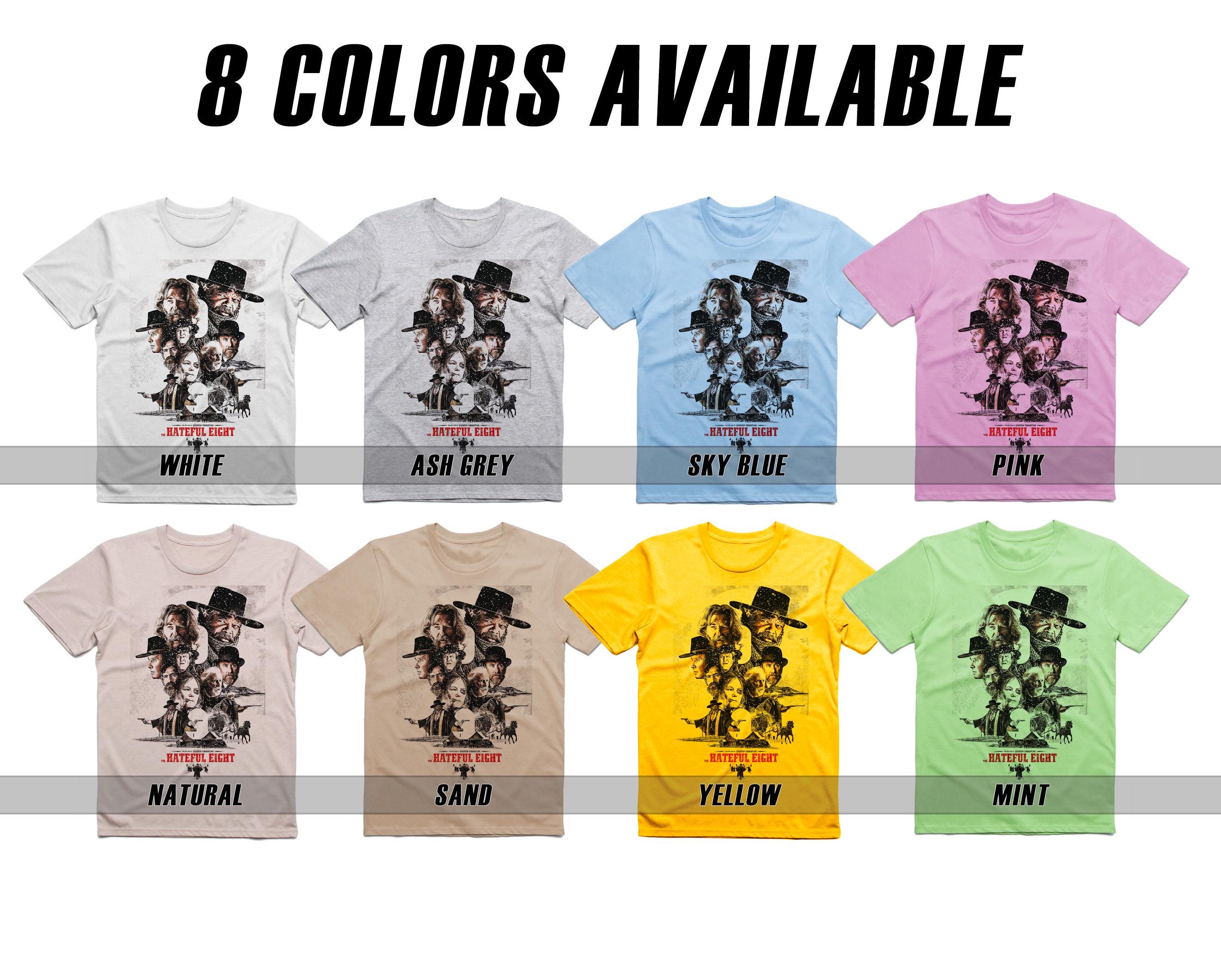 The Hateful Eight V1-V7 Natural T Shirt Movie Poster Retro Vintage