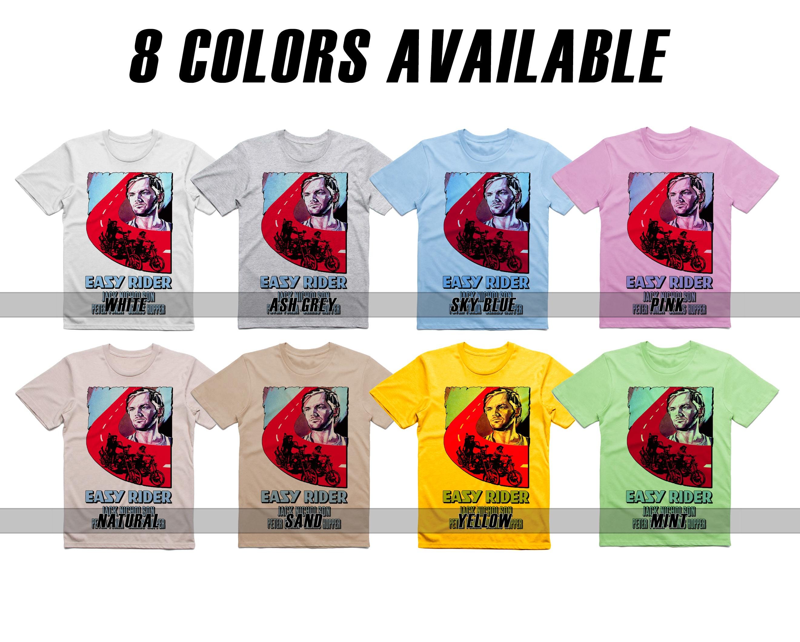 Easy Rider V15-V21 Natural T Shirt Movie Poster Retro Vintage
