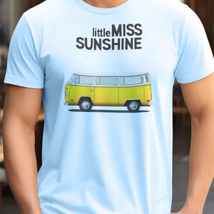 Little Miss Sunshine V1 Natural T Shirt movie poster retro vintage Cotton Men's Women's gift present