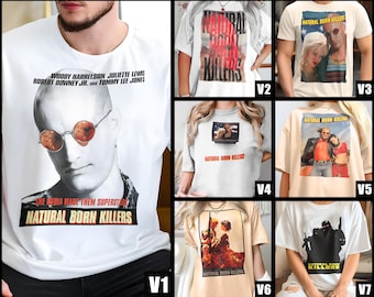 ヴィンテージ ナチュラルボーンキラーズ V1-V7 ナチュラルTシャツ 映画