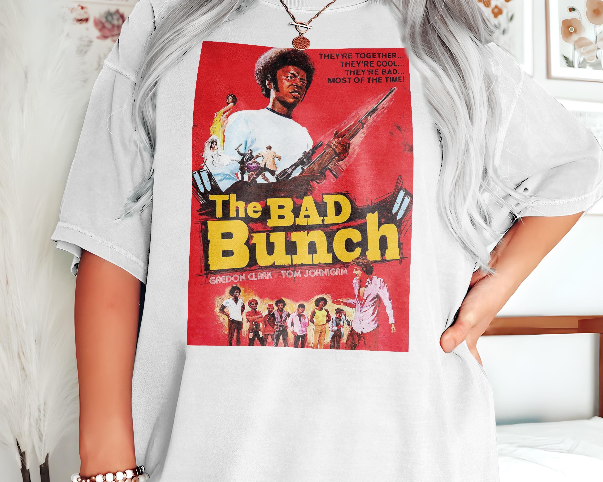 バッドバンチ V1 ナチュラル Tシャツ 映画ポスター レトロ 
