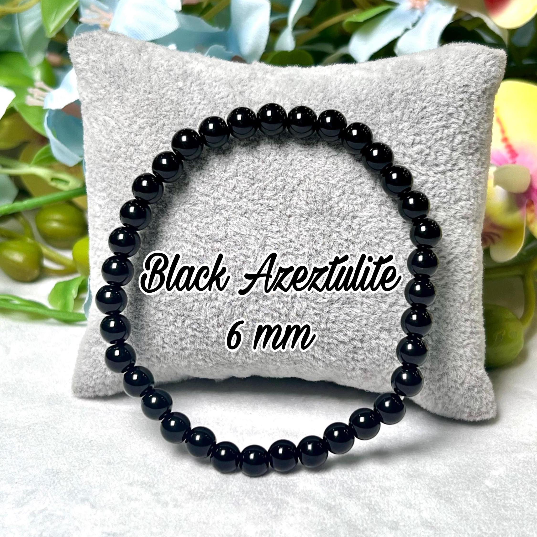 Amazon.com: Happy_Shop Natural Black Azeztulite 10mm Round