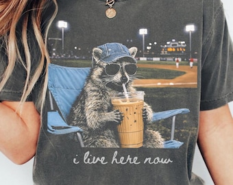 Racoon Funny Ballfield Shirt, Baseball Mama Style Shirt, Softball Shirt, Travel Baseball Shirt Tournament, Softball Ball Mom Shirt