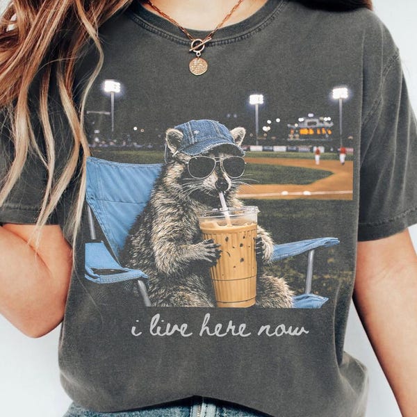 Racoon Funny Ballfield Shirt, Baseball Mama Style Shirt, Softball Shirt, Travel Baseball Shirt Tournament, Softball Ball Mom Shirt