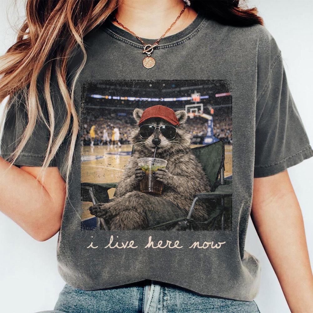 Raccoon Basketball Shirt - Etsy